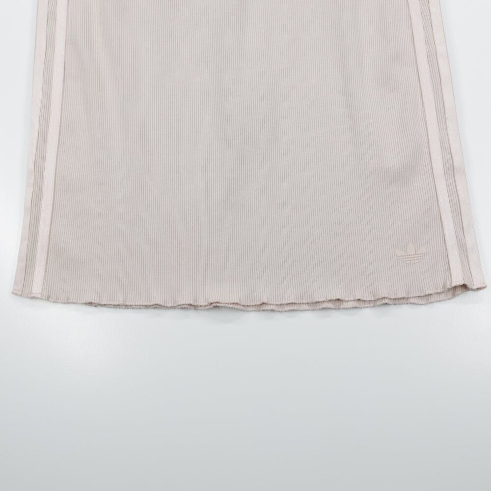 Adidas Originals Women's Slim Fit Stretch‎ Rib Mini Skirt Light Pink Size L - Picture 3 of 9